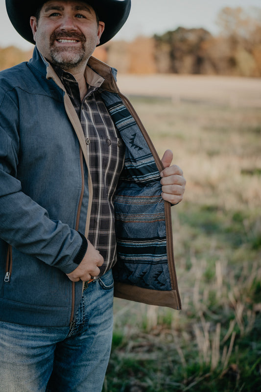 'Grayson' Men's CINCH Bonded Jacket Blue (S-XXL)
