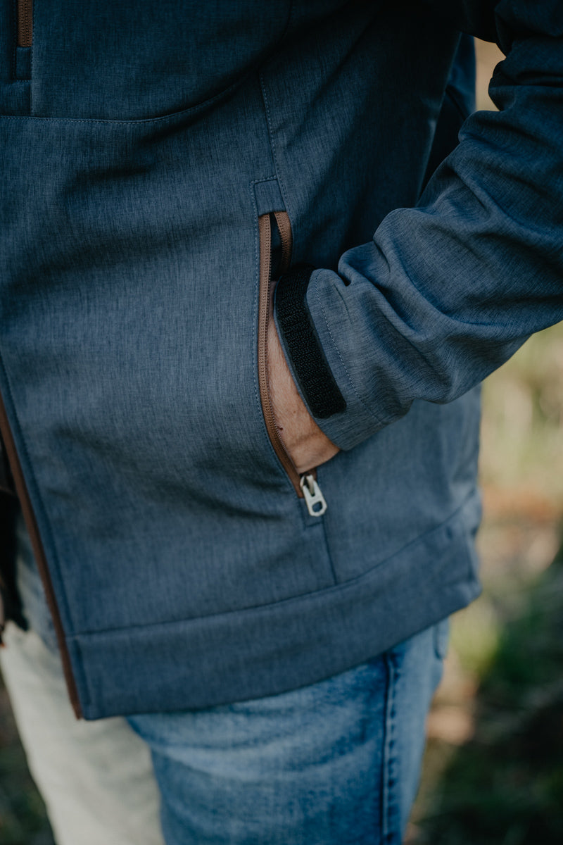 'Grayson' Men's CINCH Bonded Jacket Blue (S-XXL)