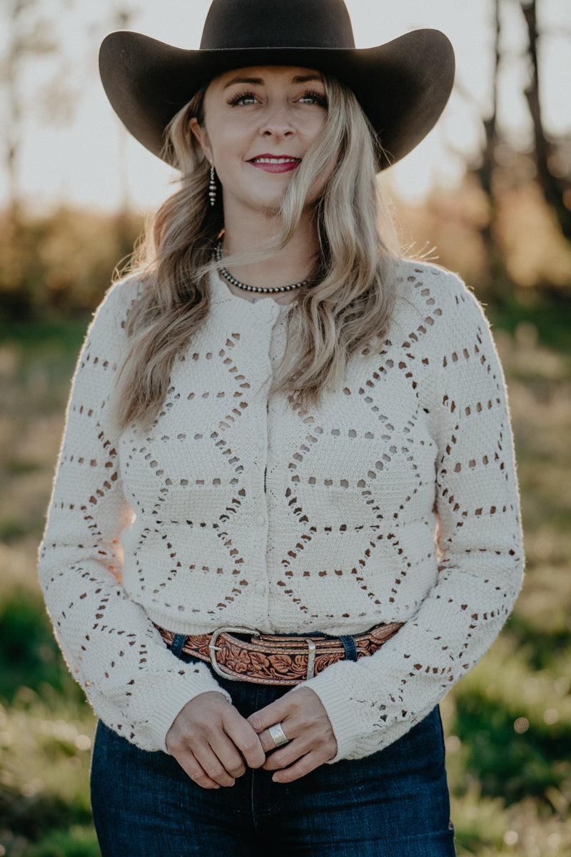 'Ramona' Eyelet Button Front Sweater by Z Supply (XS-L; 2 Colours)