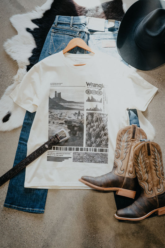 'Adventure Equipment' Wrangler Men's Graphic T-Shirt (S-XXL)