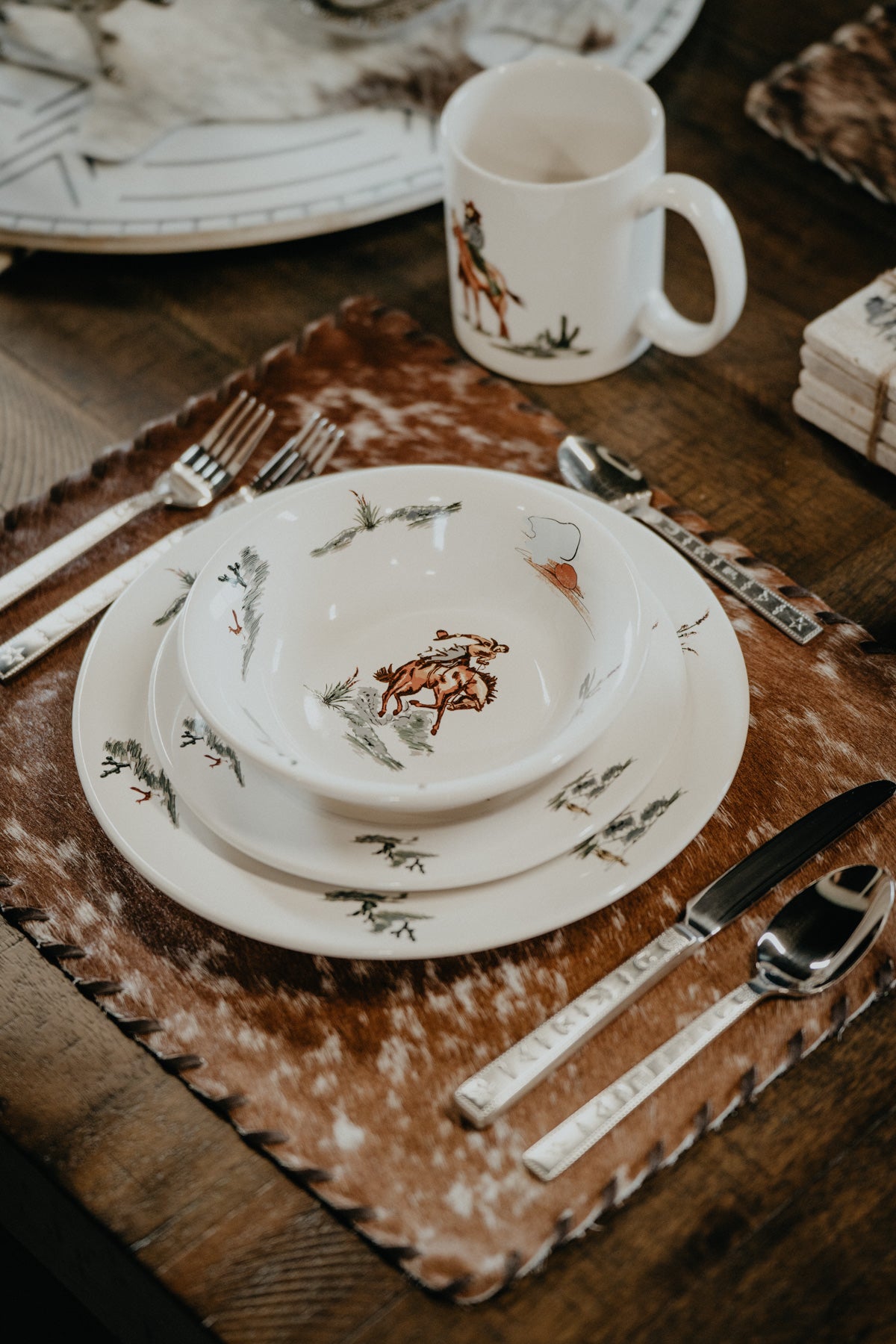 Ranch Life In Colour 16pc Ceramic Dinnerware Set (4 Settings)