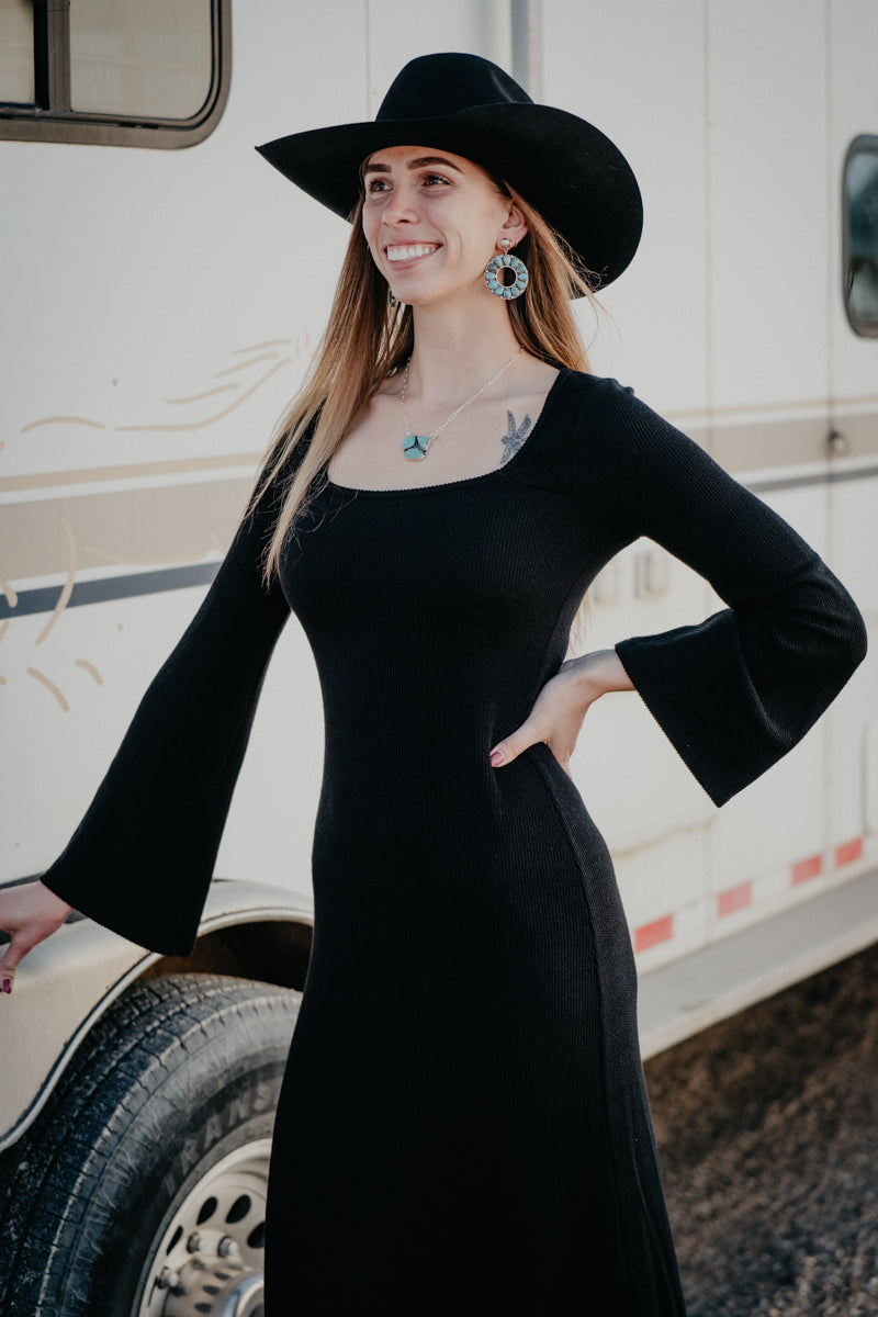 'Colette' Solid Ribbed Maxi Dress (S-L/2 Colours)