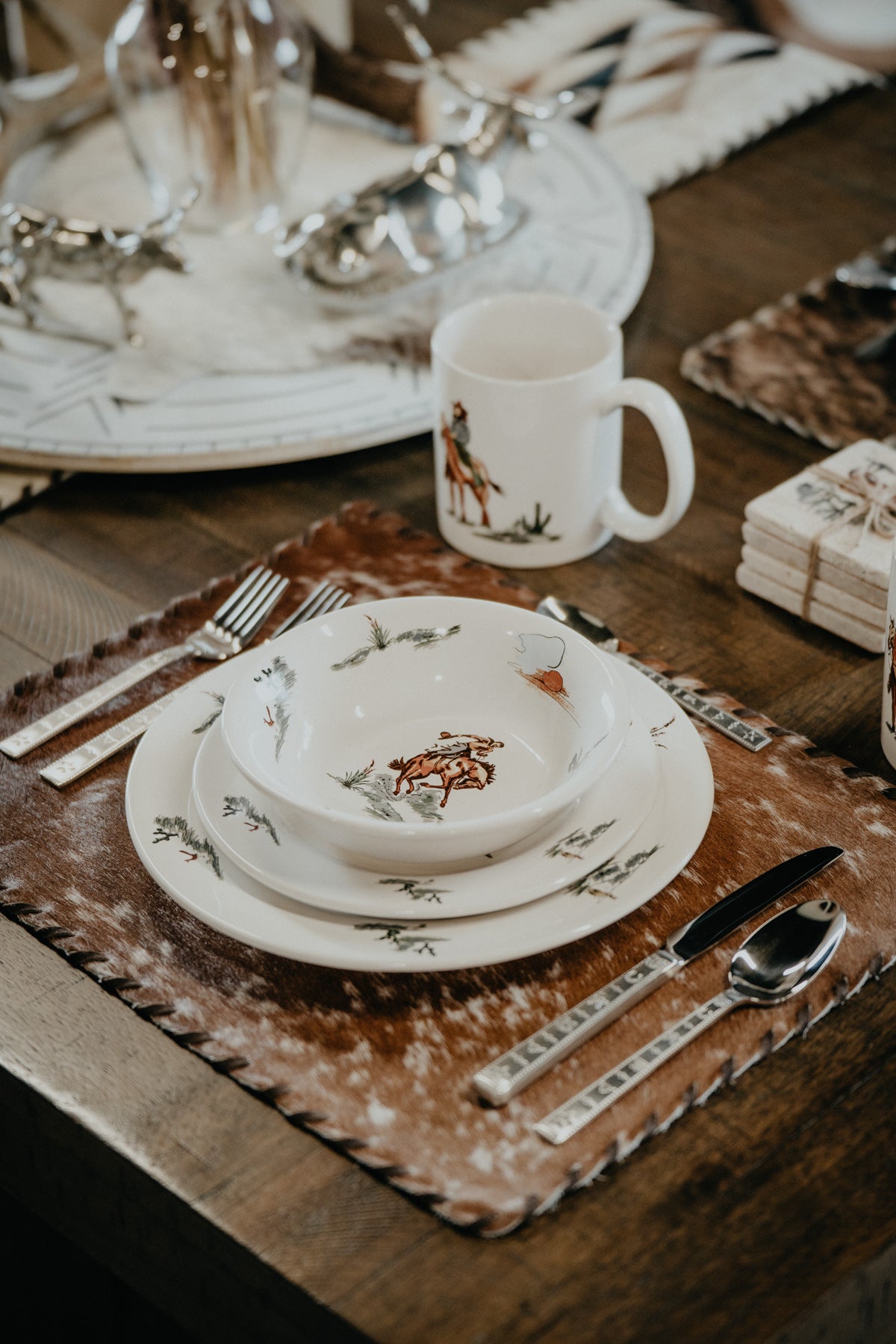 Ranch Life In Colour 16pc Ceramic Dinnerware Set (4 Settings)