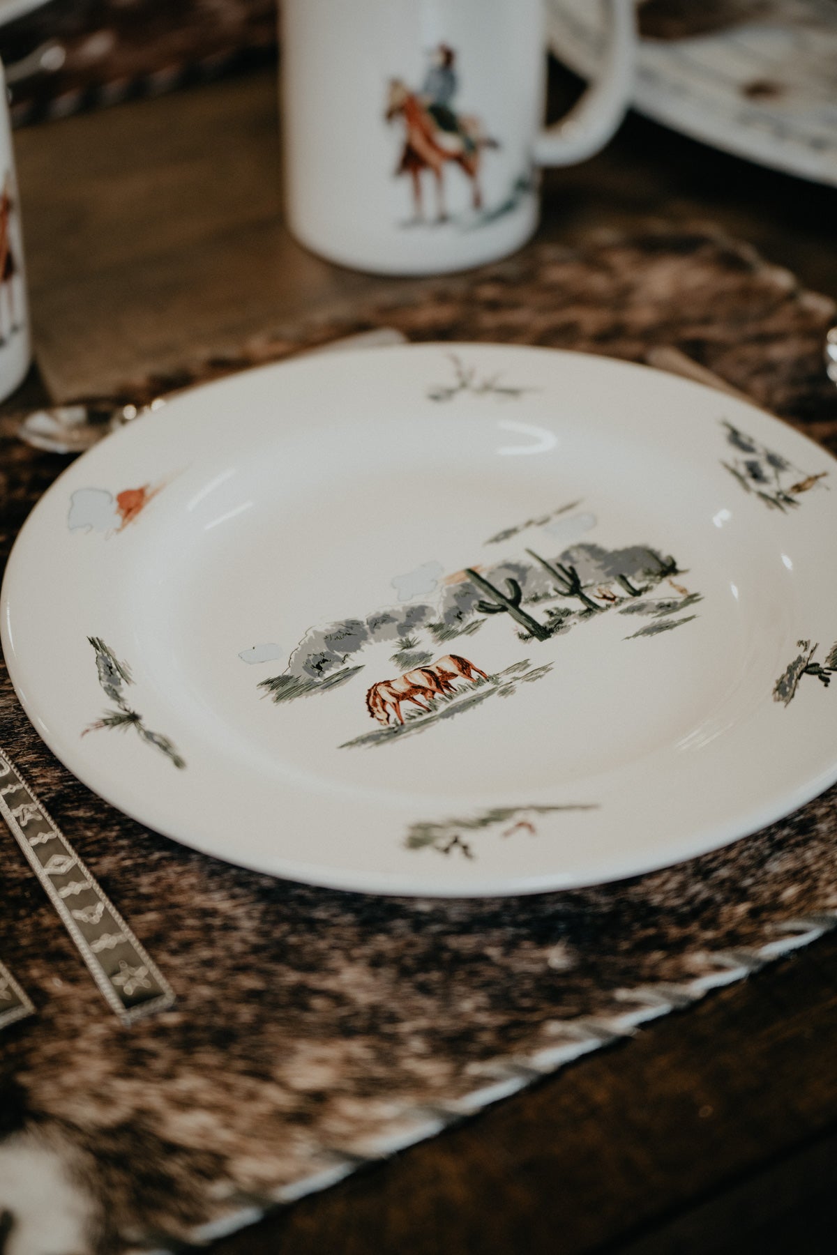 Ranch Life In Colour 16pc Ceramic Dinnerware Set (4 Settings)