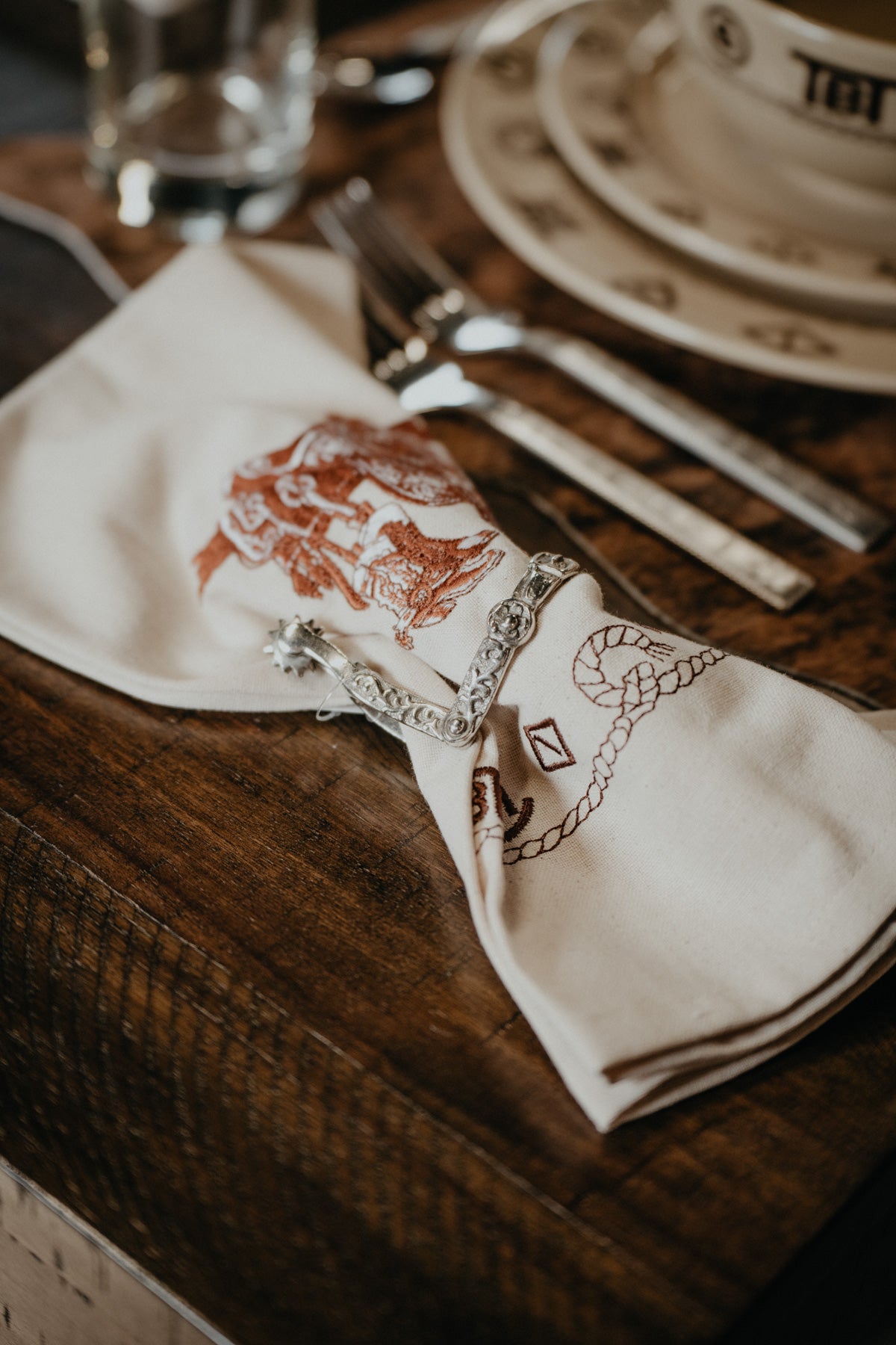 Spur Pewter Napkin Ring