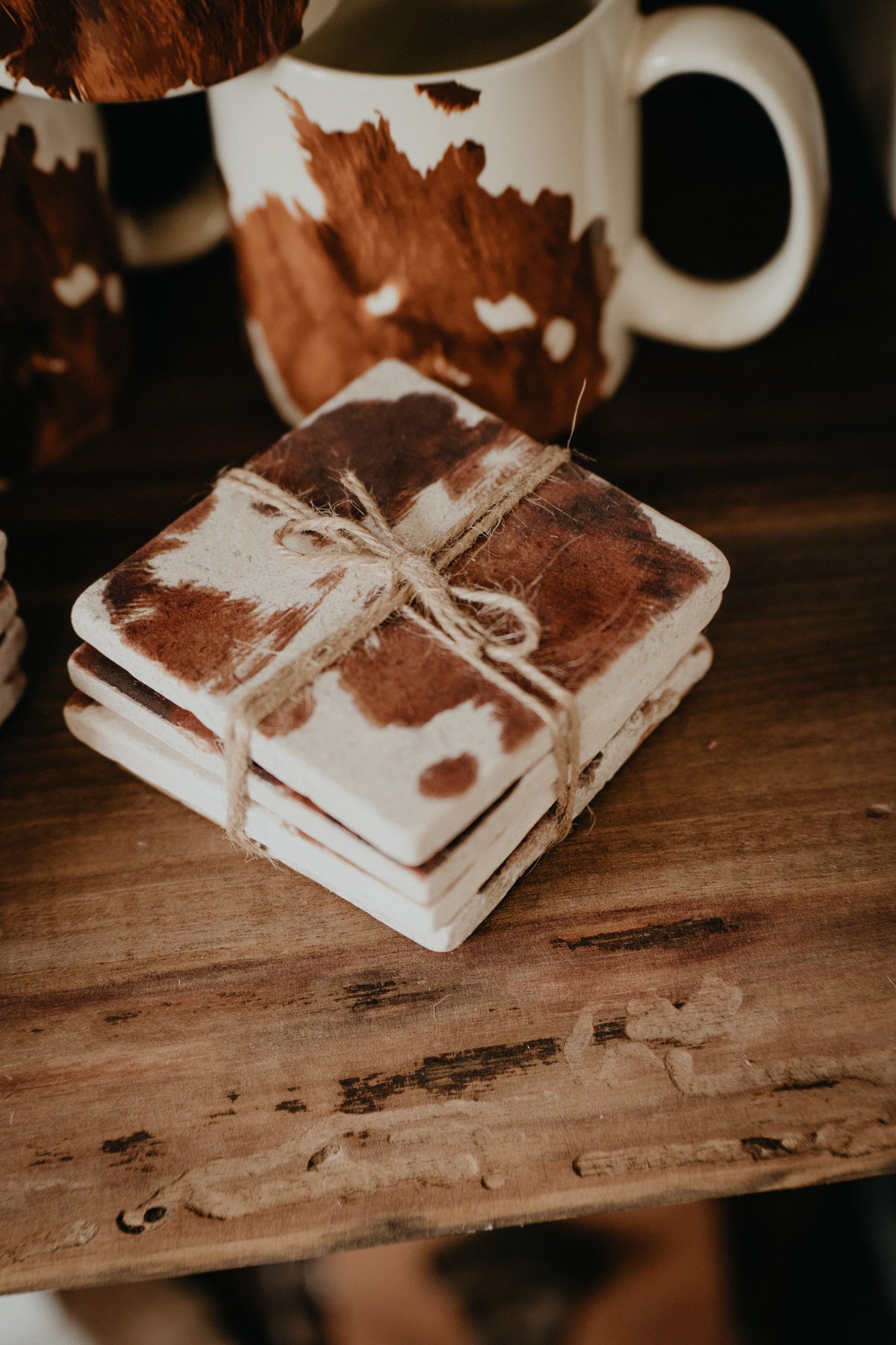 Western 4pc Coaster Sets (Multiple Designs)