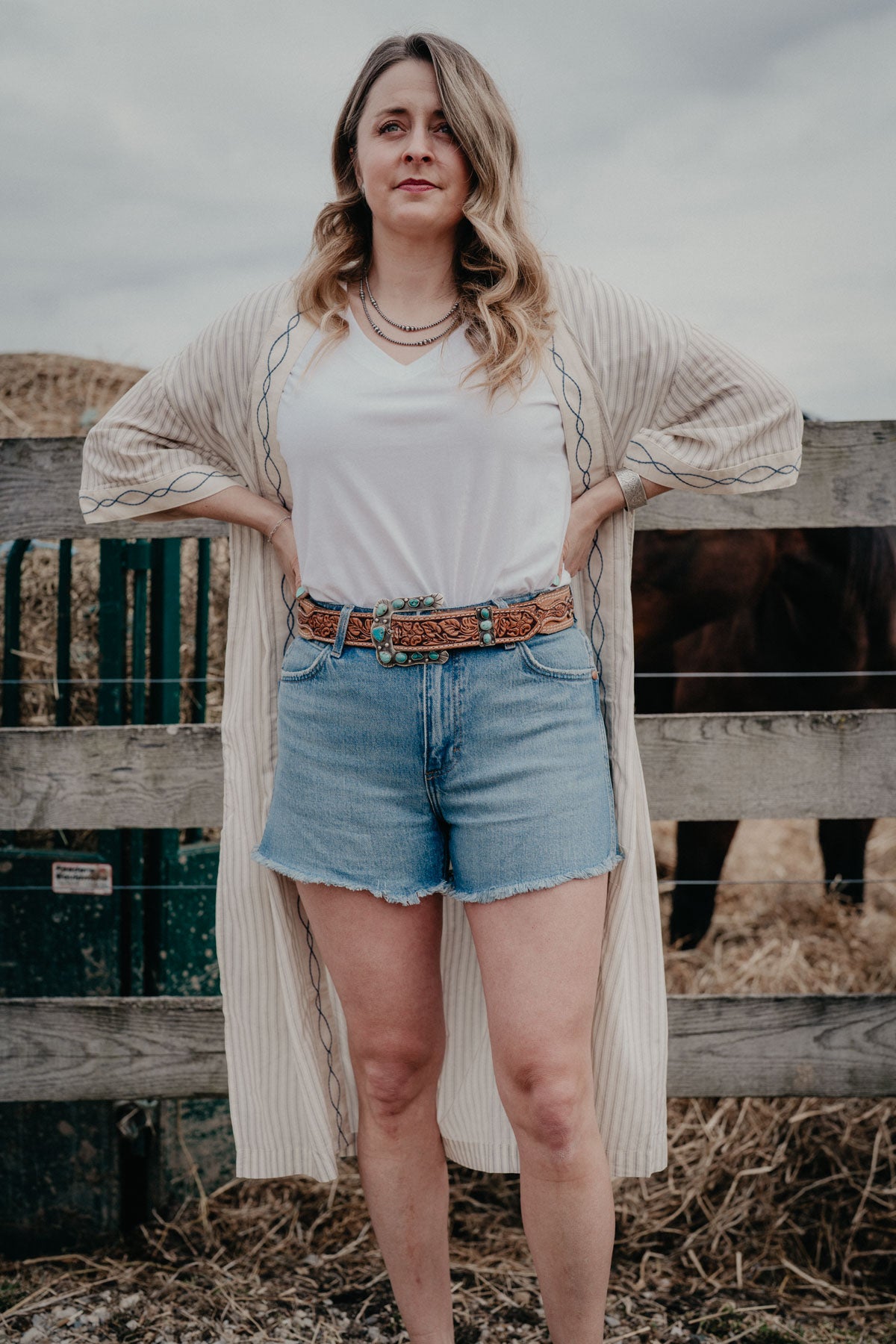 'Riyah' Wrangler 3.5" High Rise Cowboy Shorts (24-33)