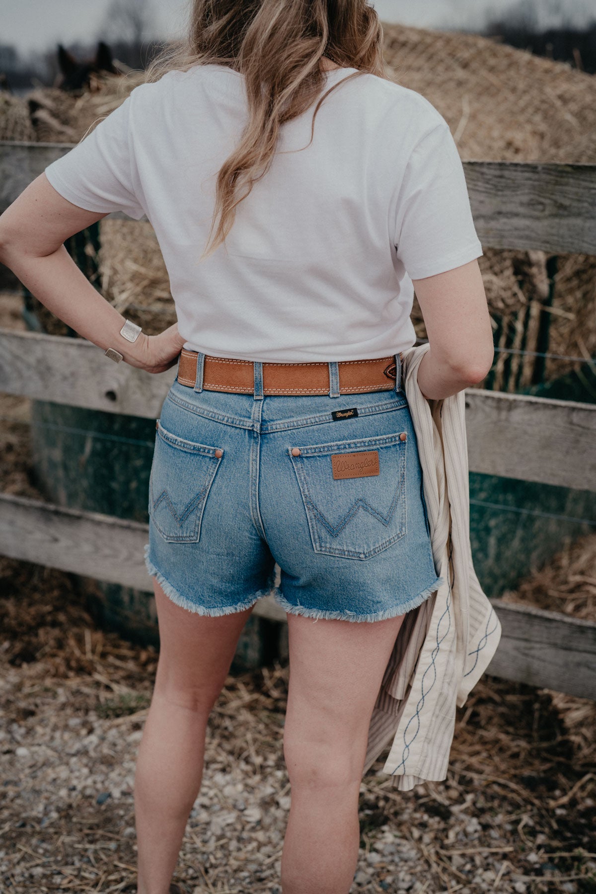 'Riyah' Wrangler 3.5" High Rise Cowboy Shorts (24-33)