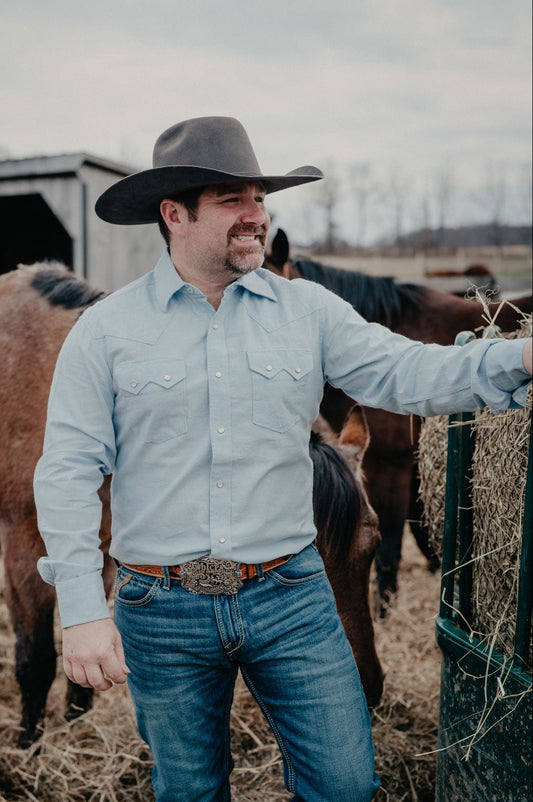 'Mike' Men's COJO X Wrangler Long Sleeve Shirt (S-XXL)