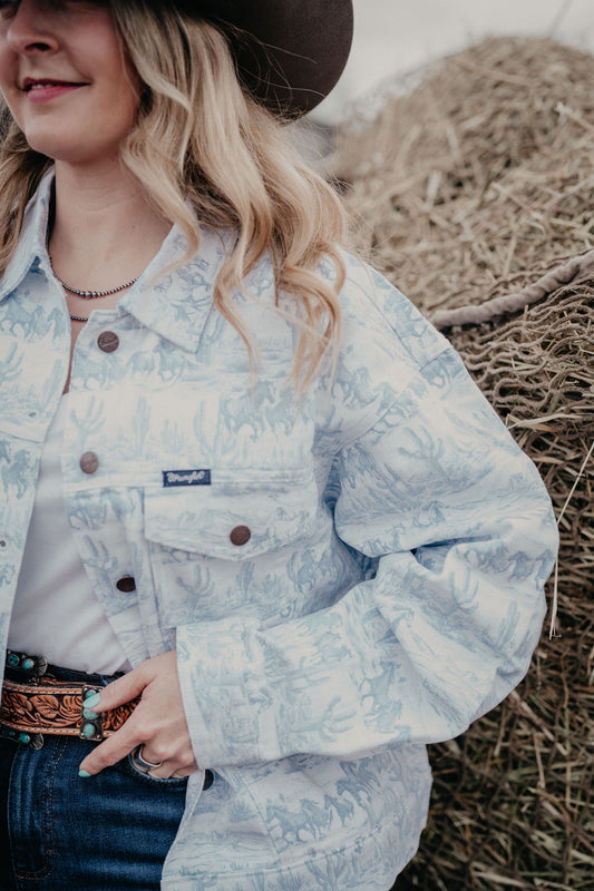 'Wynter' Wrangler Women's Denim Oversized Jacket (XS-XXL)