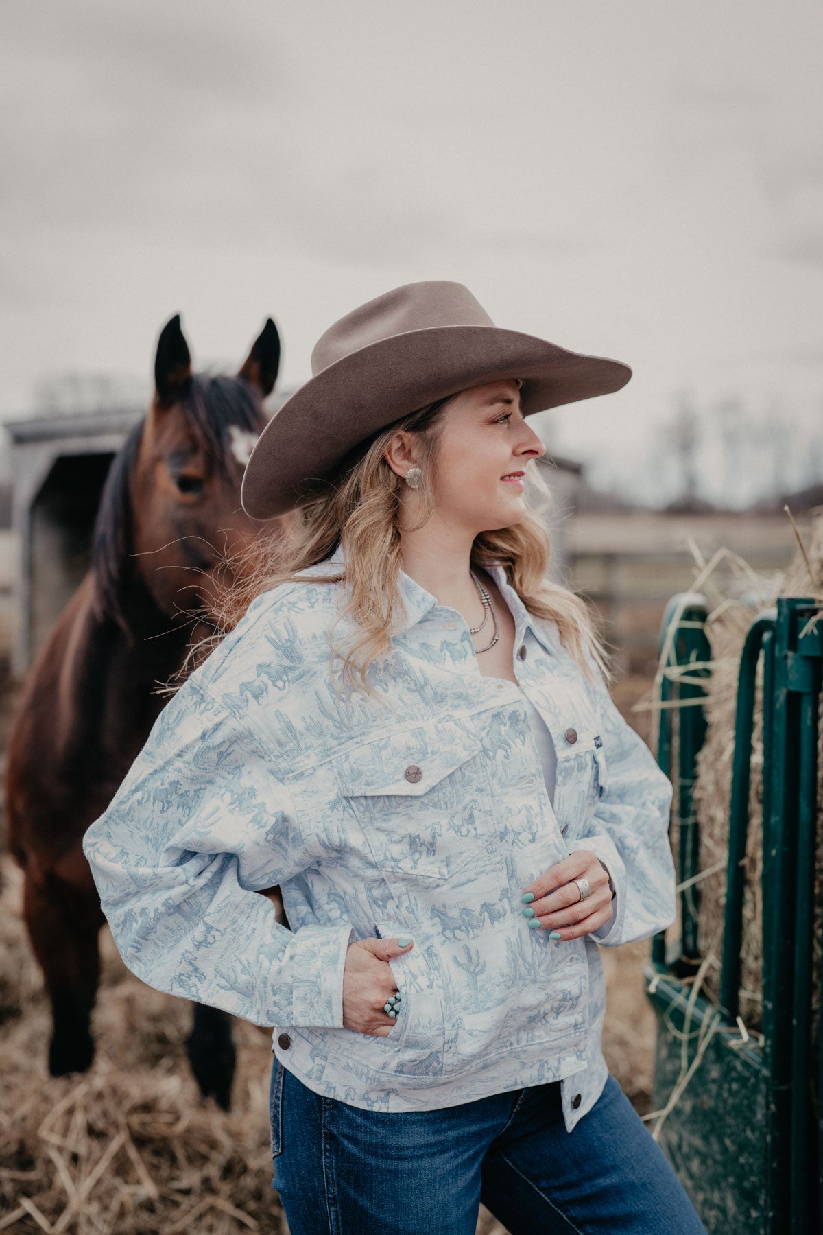 'Wynter' Wrangler Women's Denim Oversized Jacket (XS-XXL)