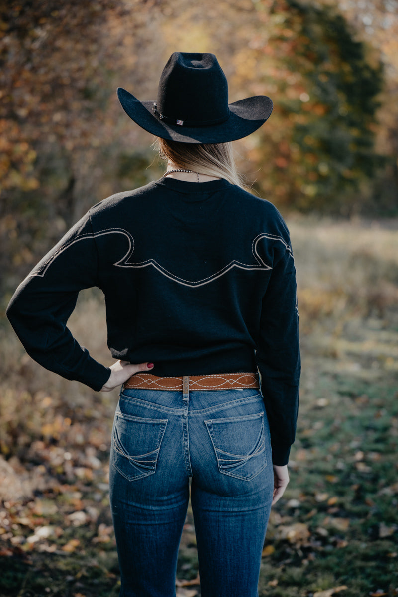 'Hickory' Women's Black Sweatshirt by Ariat (XS-XXL)