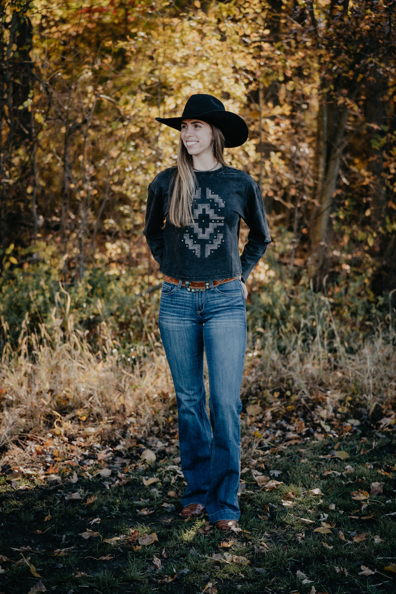 'Hesperia' Mineral Wash Black Long Sleeve Shirt by Ariat (XS-XXL)