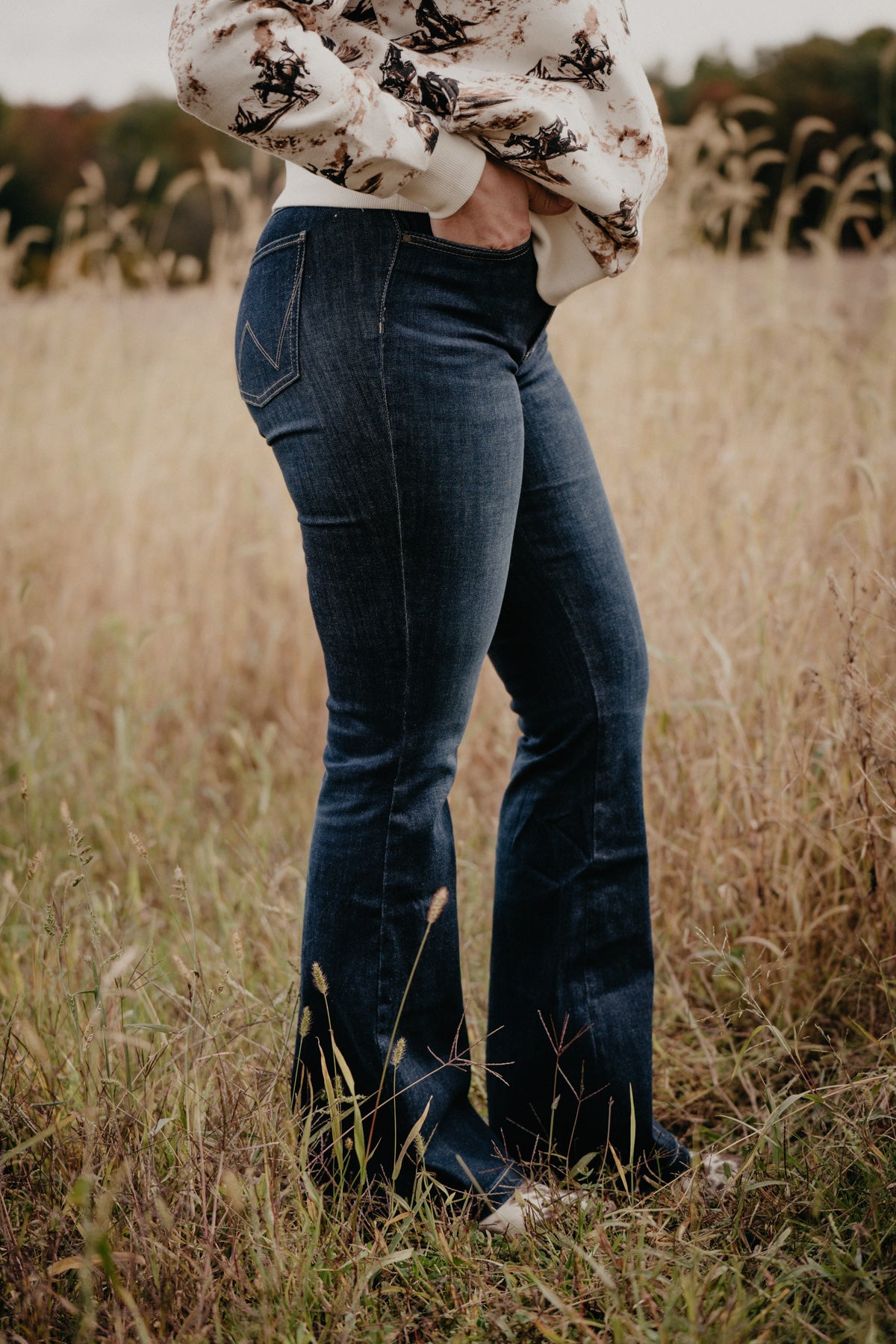 'Katey' Bespoke Flare Jean by Wrangler (31/32 Only)