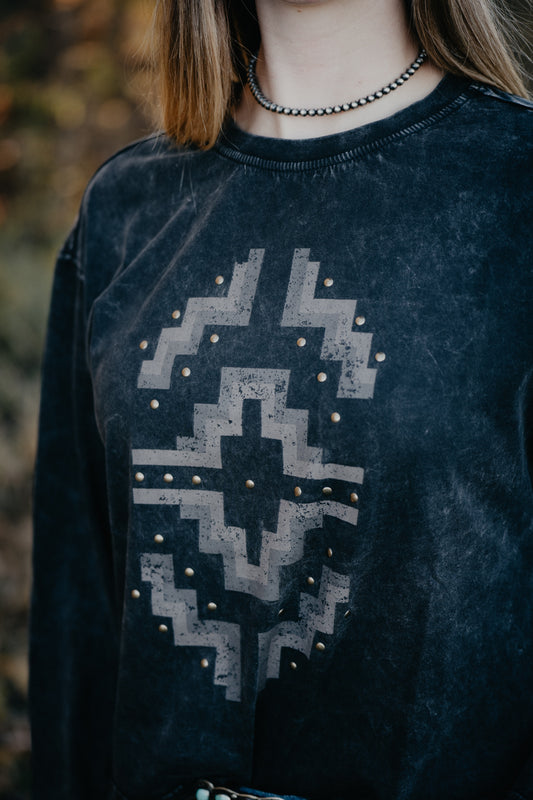 'Hesperia' Mineral Wash Black Long Sleeve Shirt by Ariat (XS-XXL)