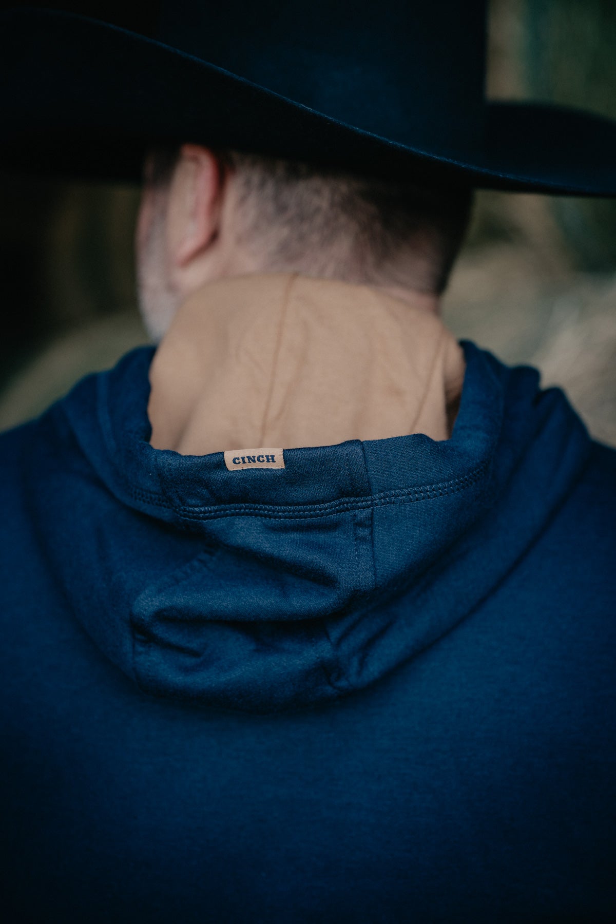 'Bruno' Men's Navy CINCH Logo Hoodie