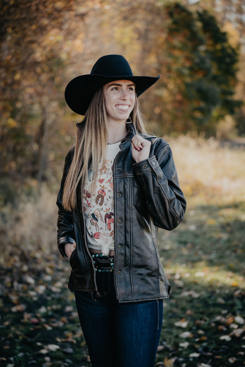 'Antique Rancher' Women's Leather Jacket by STS Ranchwear (XS-XXL)