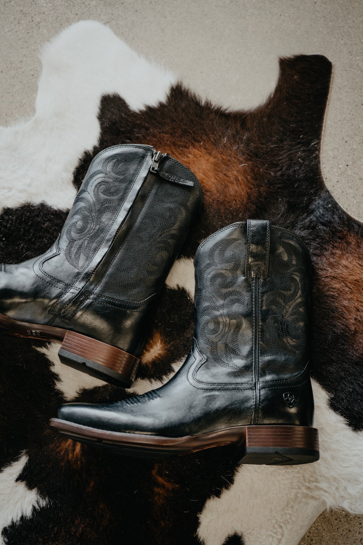 'Bodie' Black Men's Western Boot {Sizes 9-13 D & EE Widths}