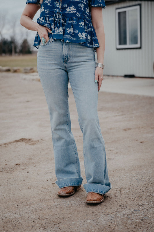 'Kelsey' High Rise Bailey Trouser Jean by Wrangler (24-35; Inseams 30-36)