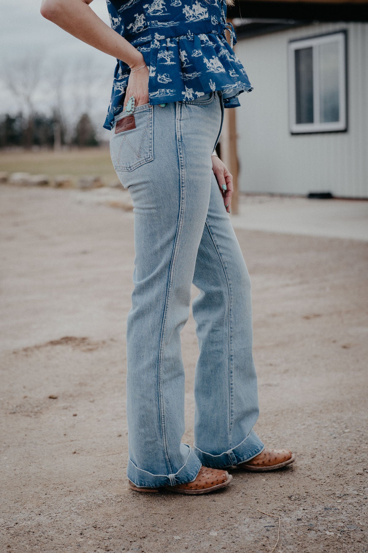 'Kelsey' High Rise Bailey Trouser Jean by Wrangler (24-35; Inseams 30-36)