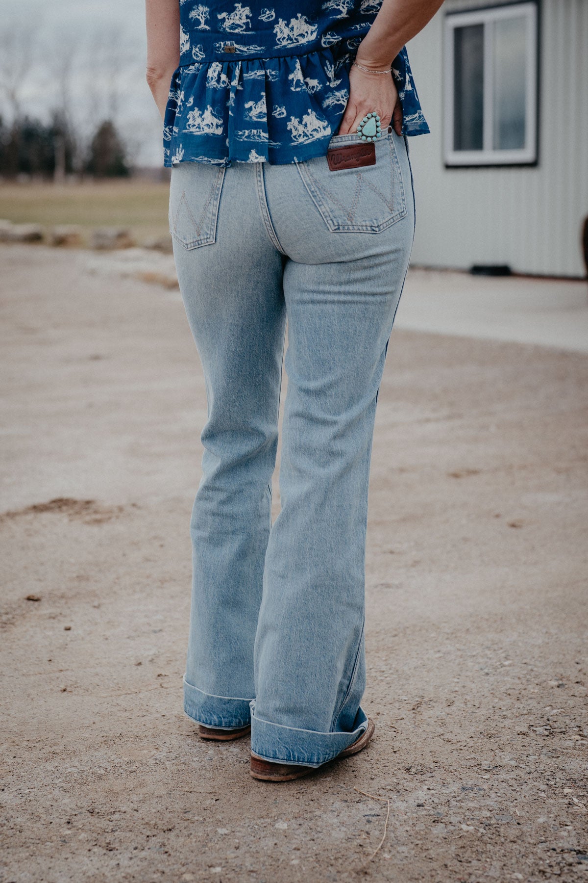 'Kelsey' High Rise Bailey Trouser Jean by Wrangler (24-35; Inseams 30-36)