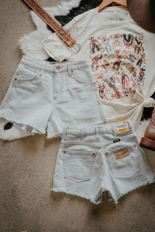 'Sugar' Wrangler High Rise Cowboy Short 3.5" Inseam (24-33)