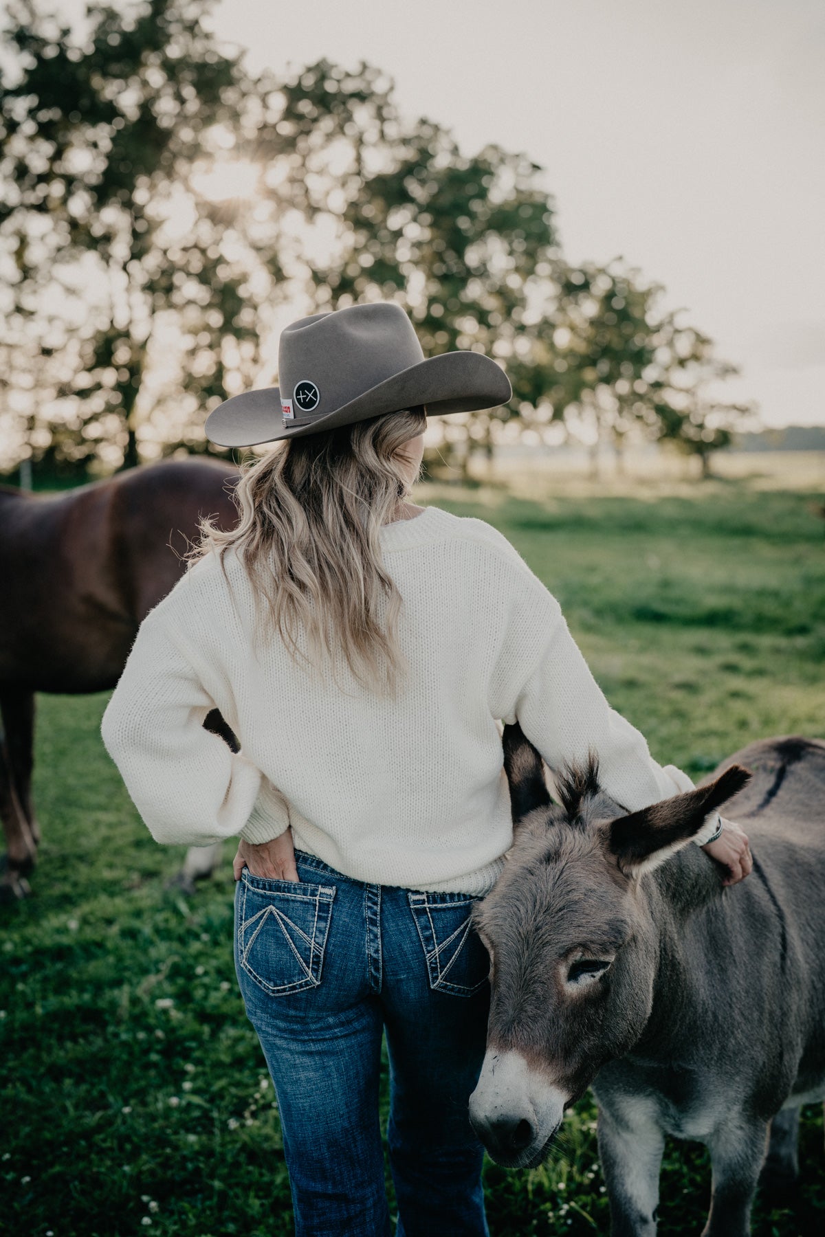 'Ropin' Cowboy' Cream Knit Cardigan