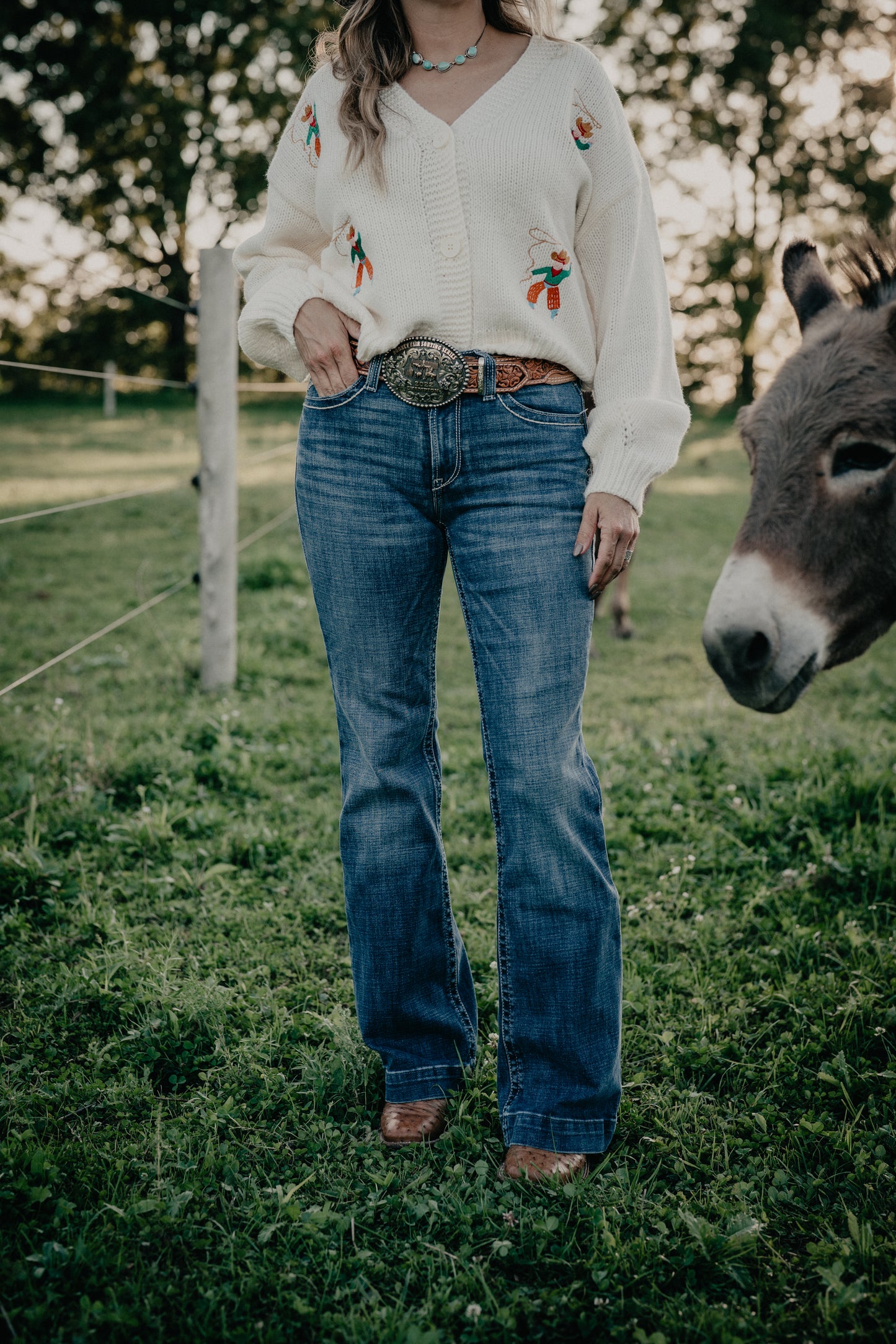 'Teresa' Dark Wash High Rise Slim Trouser by Ariat