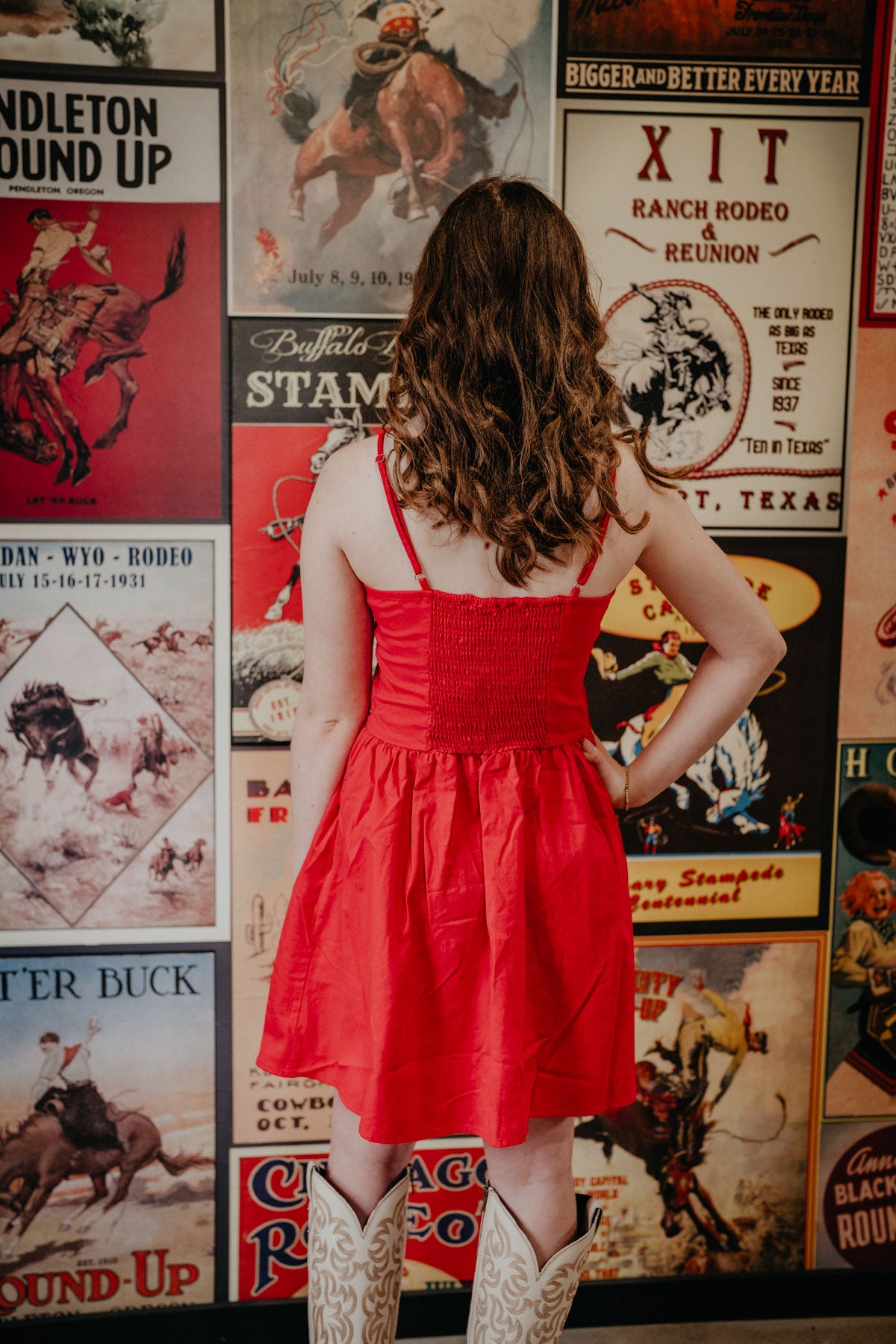 'Alexis' Wrangler Women's Red Corset Dress (XS - XL)