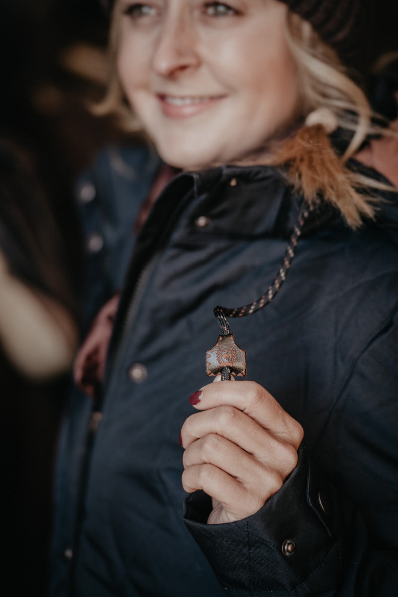 'Celine' Women's CINCH Black Quilted Barn Coat (XS-XXL)