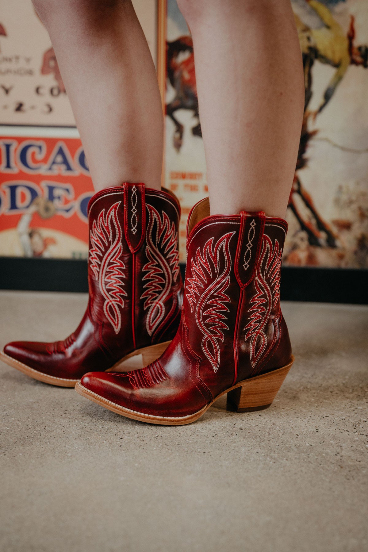 'Julietta' Women's Ariat Red Bootie (Sizes 6-10; B Width)