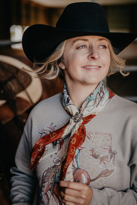 'Trails West' Shorty Wild Rag by XOXO Art & Co