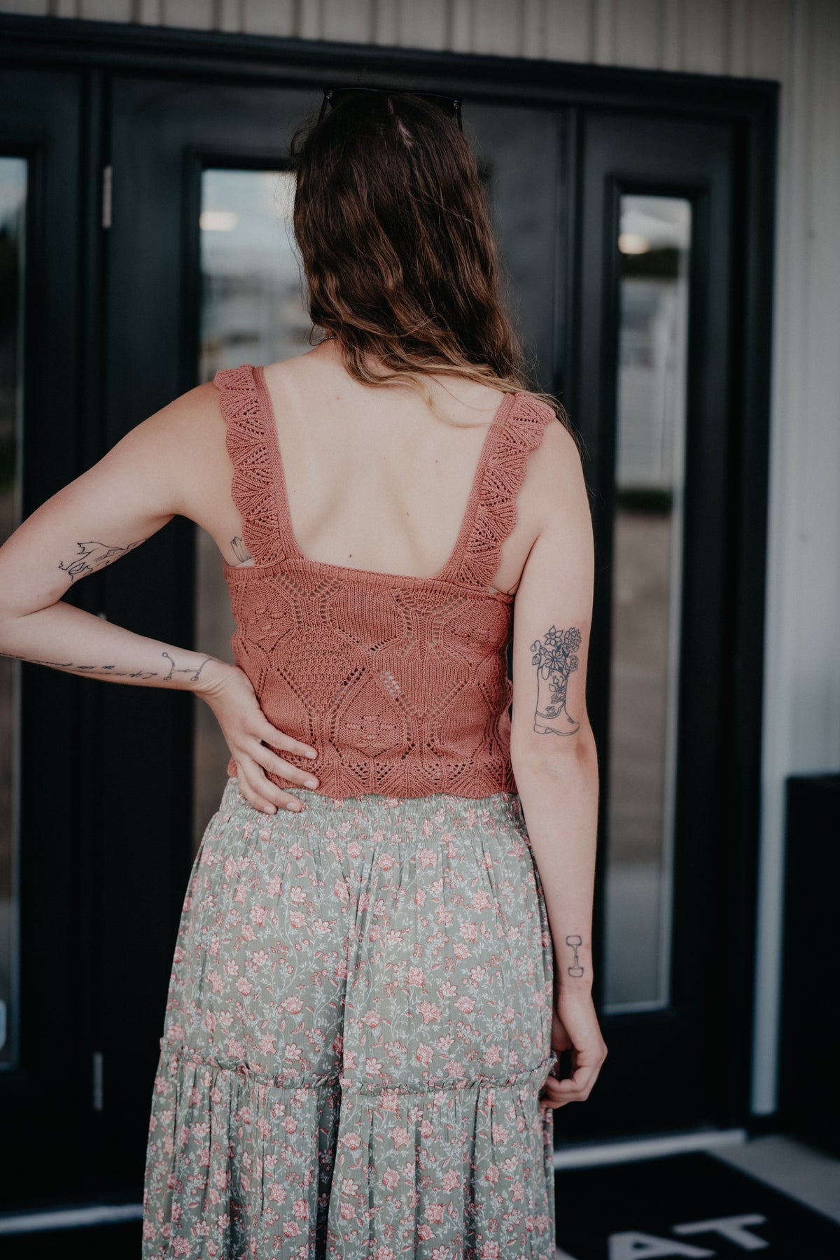 'Claudia' Crotchet Tank Top by Rock & Roll (2 colourways; XS-XXL)