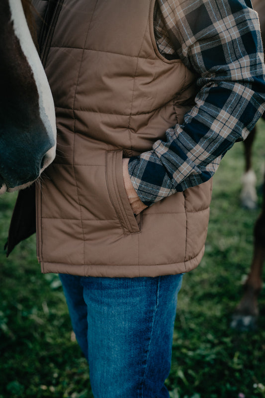 'Maverick' Men's Camel Brown Ariat Vest