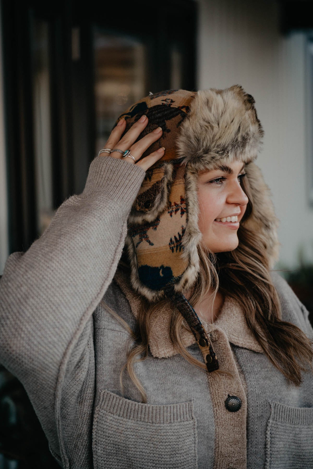 Pendleton {Prairie Rush Hour} Trapper Hat