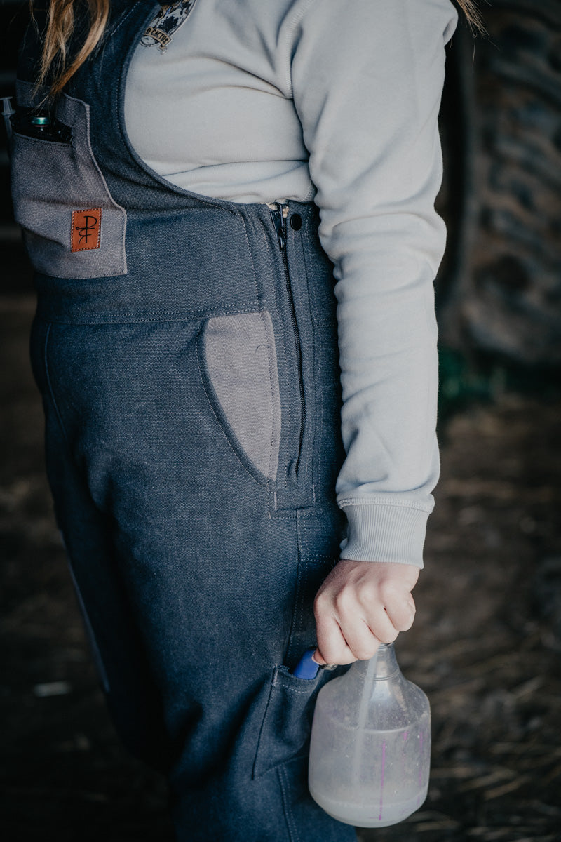 Women's Dark Charcoal Insulated Overalls (XXS-XXL)