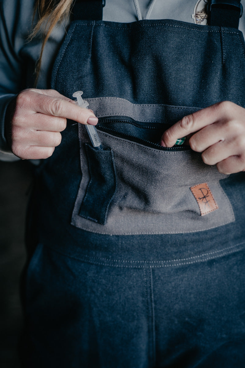 Women's Dark Charcoal Insulated Overalls (XXS-XXL)