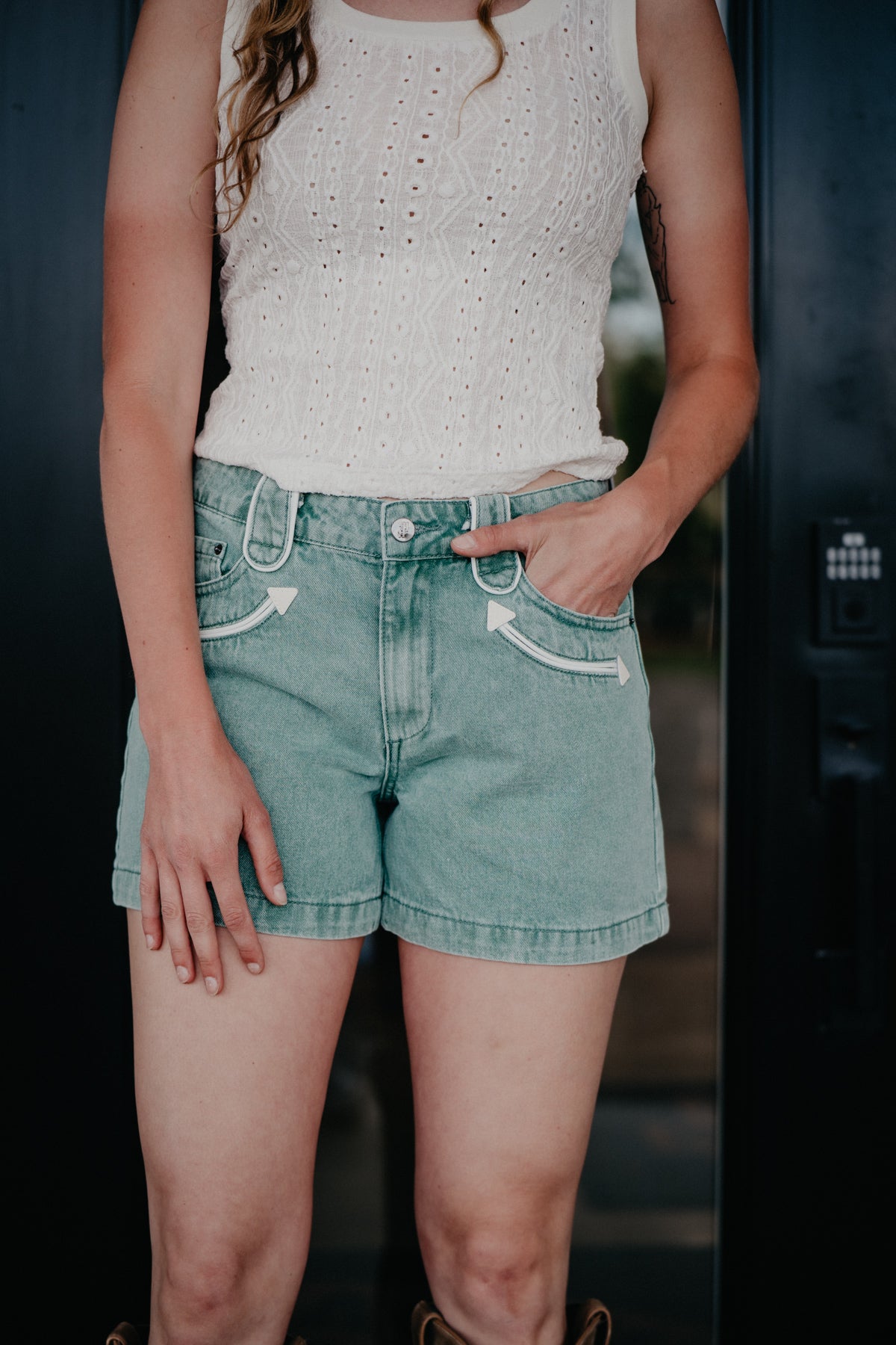 'Jordi' Tan Smiley Shorts (S-XL; 2 Colours)