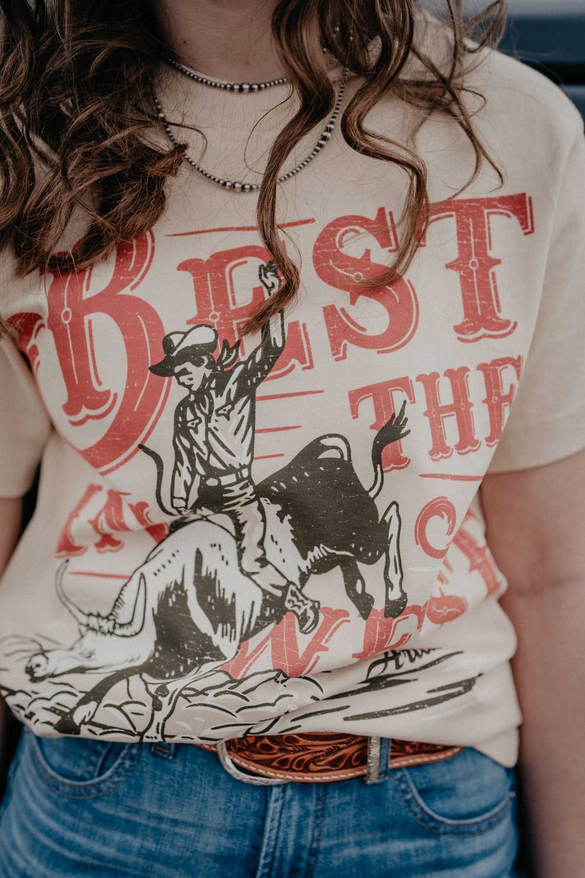 'Best in the West' Women's Ariat Bull Rider T-Shirt (XS - XXL)