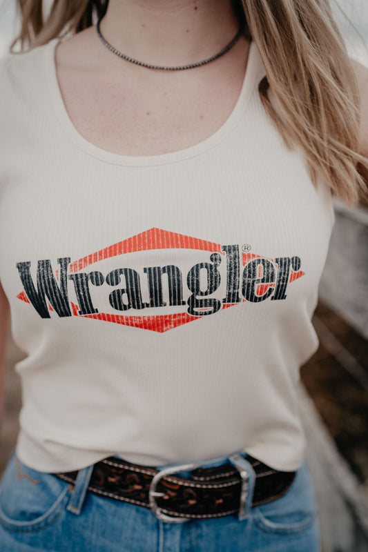 'Desiree' Women's Wrangler White Croped Tank Top (XS-XXL)