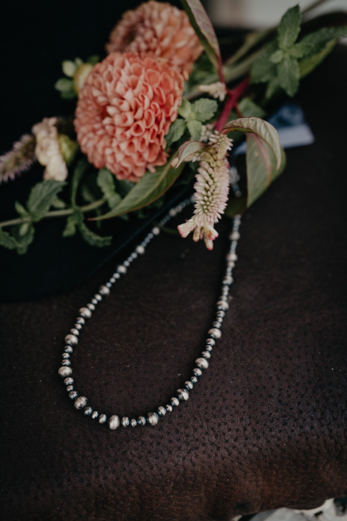 3-8mm - Graduated Navajo Pearl Necklace