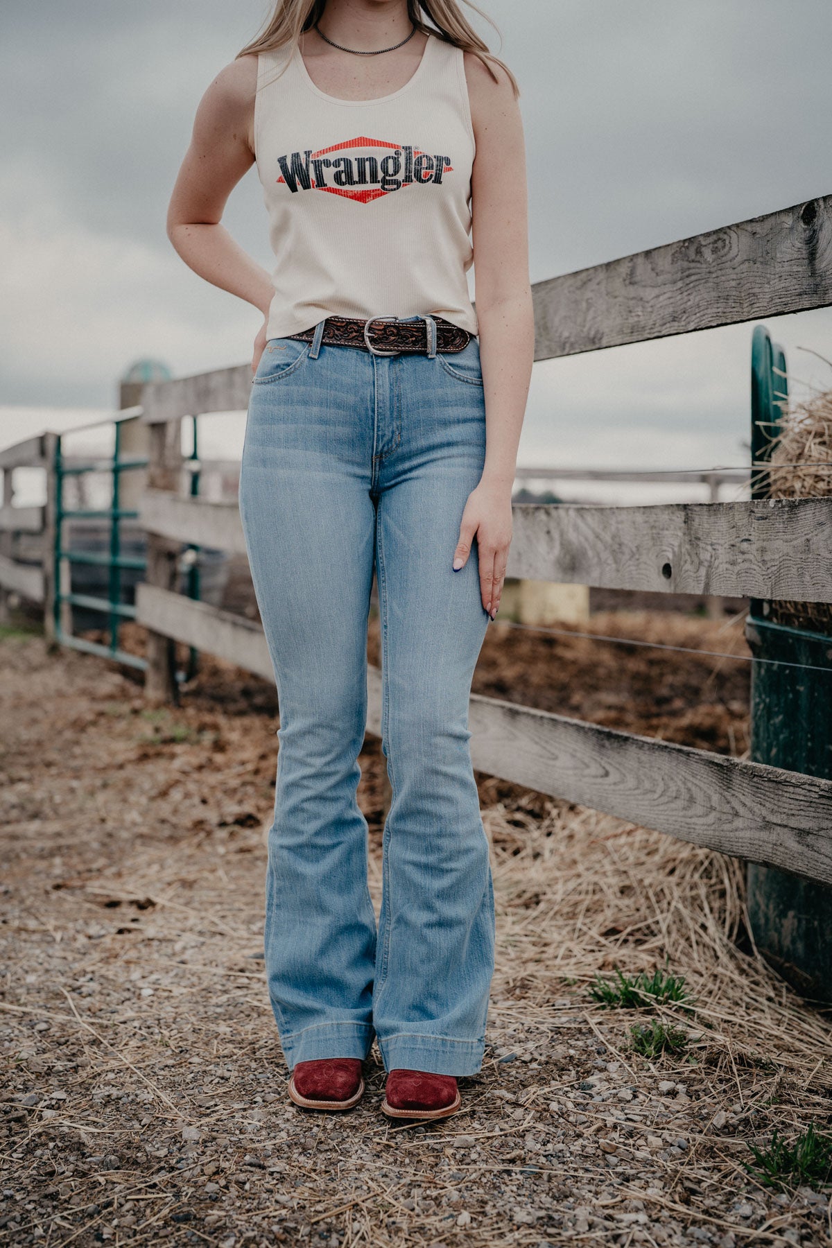 Jennifer High Rise Trouser Jean by Kimes Ranch (Light Wash)