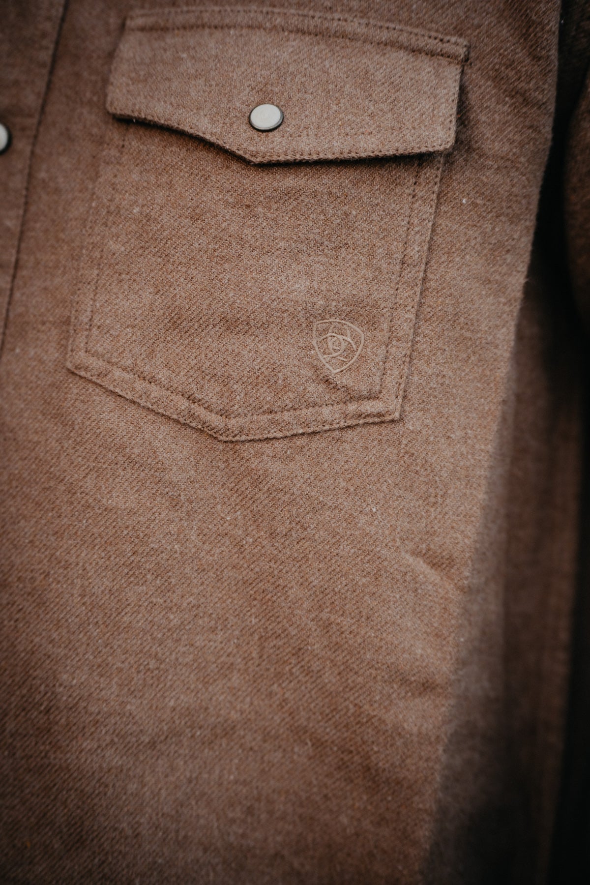 Men's Ariat Khaki Shirt Jacket (1 XXL ONLY)