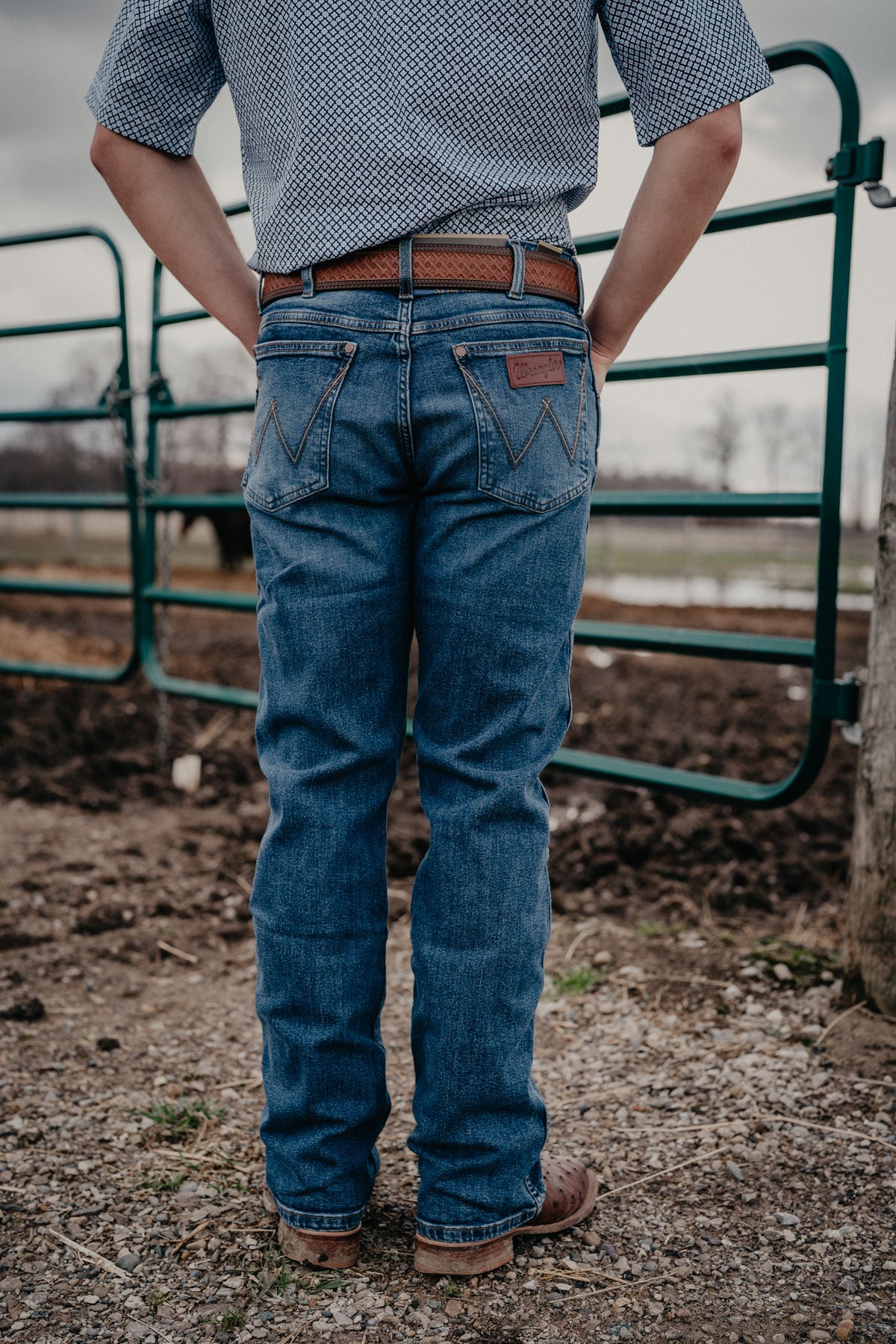 'Devon' Men's Retro Slim Bootcut Wrangler Jean (29-42)