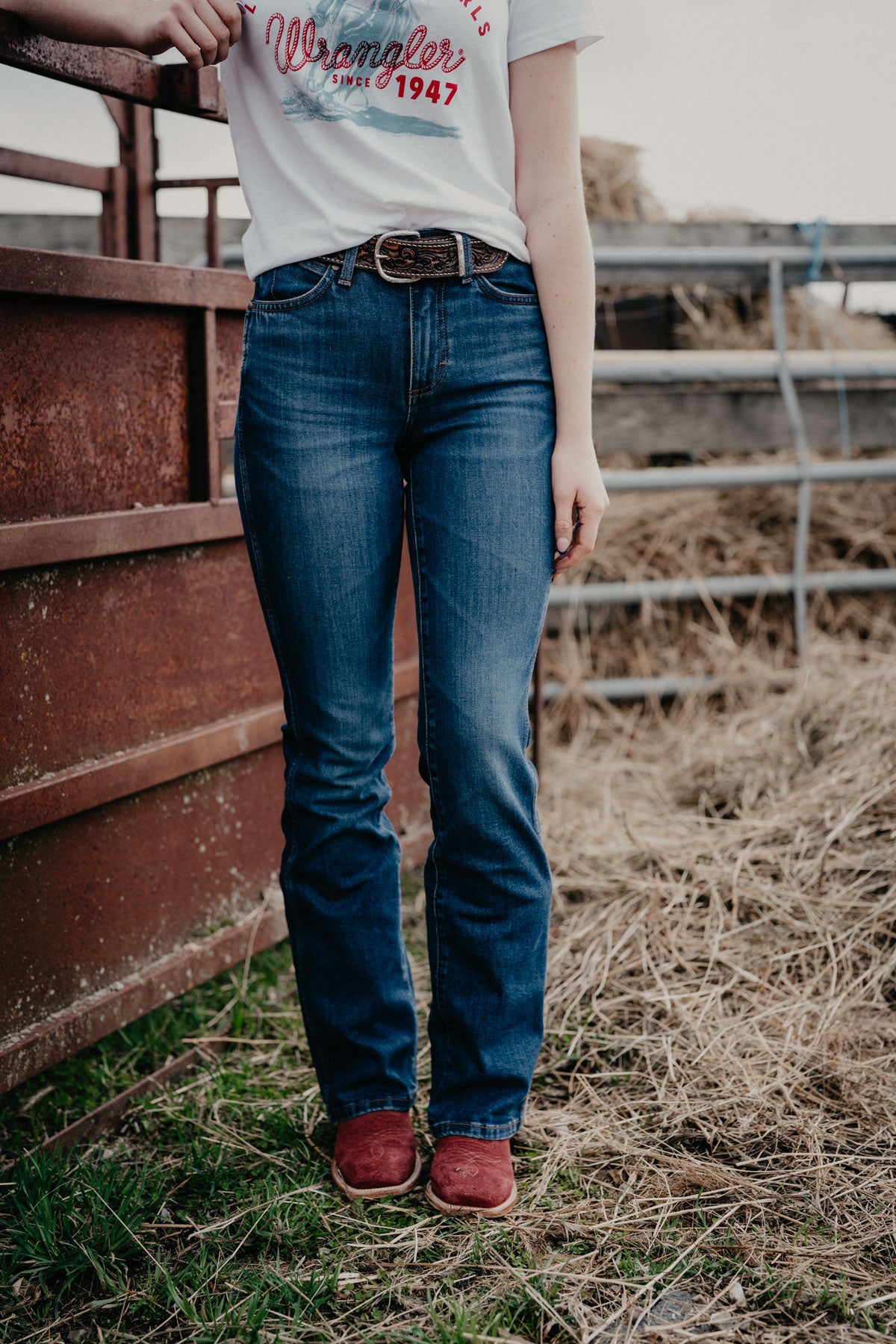 'Isla' Retro High Rise Bootcut Jean by Wrangler (24-35)