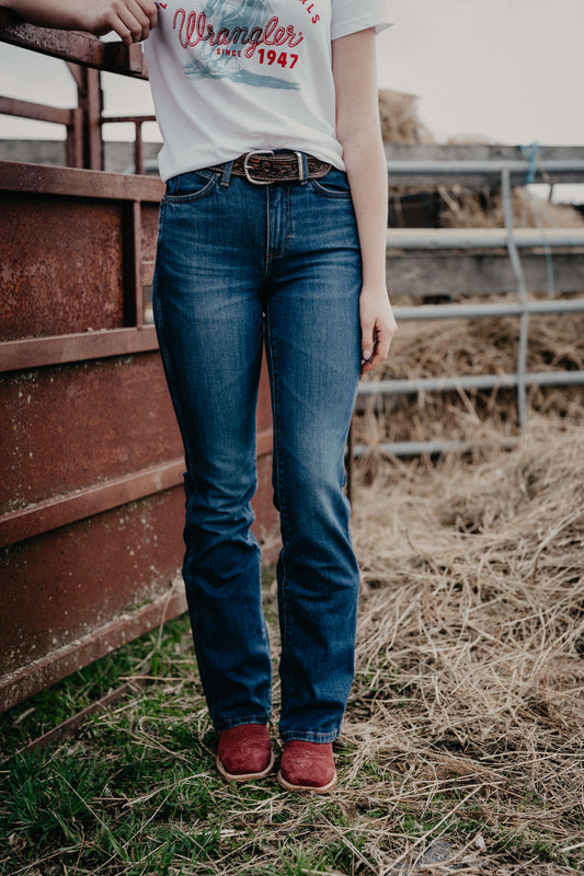 'Isla' Retro High Rise Bootcut Jean by Wrangler (24-35)