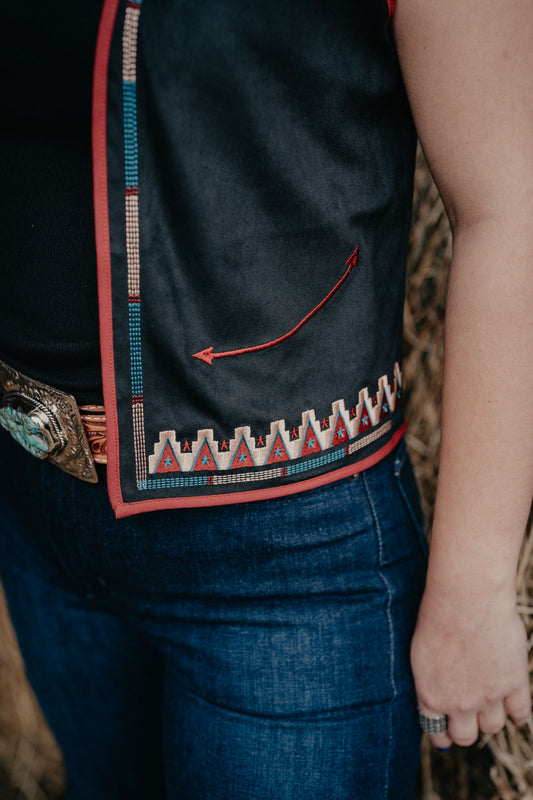 'Echo' Black Studded Vest (XS-XXL)