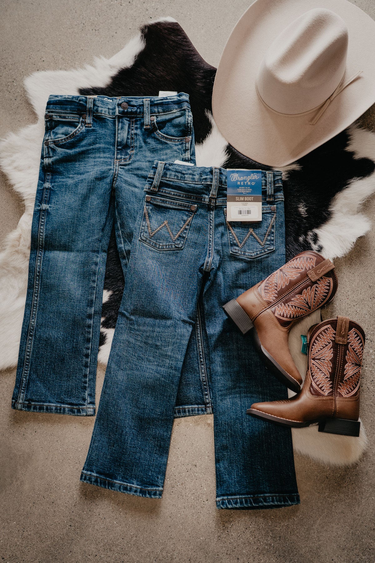 'Brody' Boy's Retro Bootcut Jeans by Wrangler (Slim & Reg. Fit)