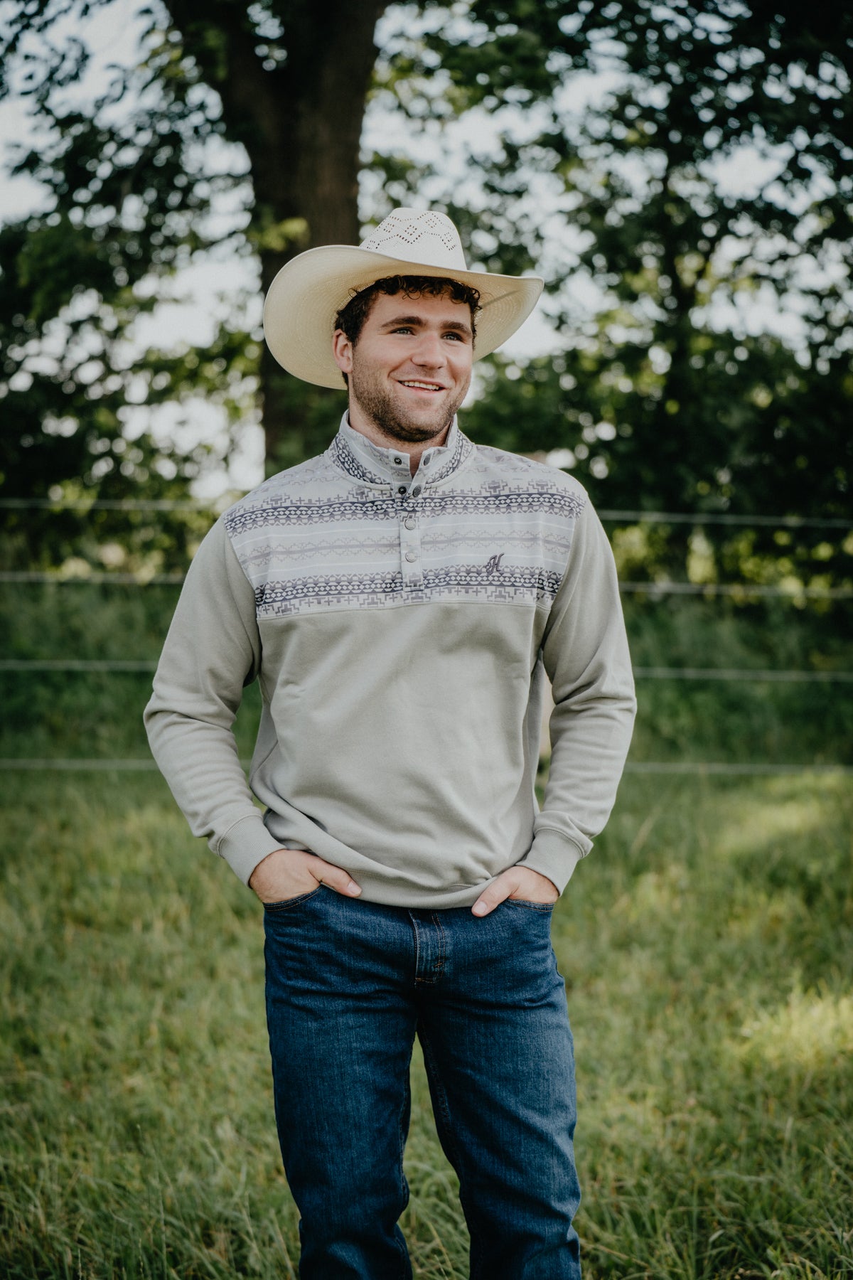 'Stevie' Men's Forest Green Pullover by Hooey (S-XXL)