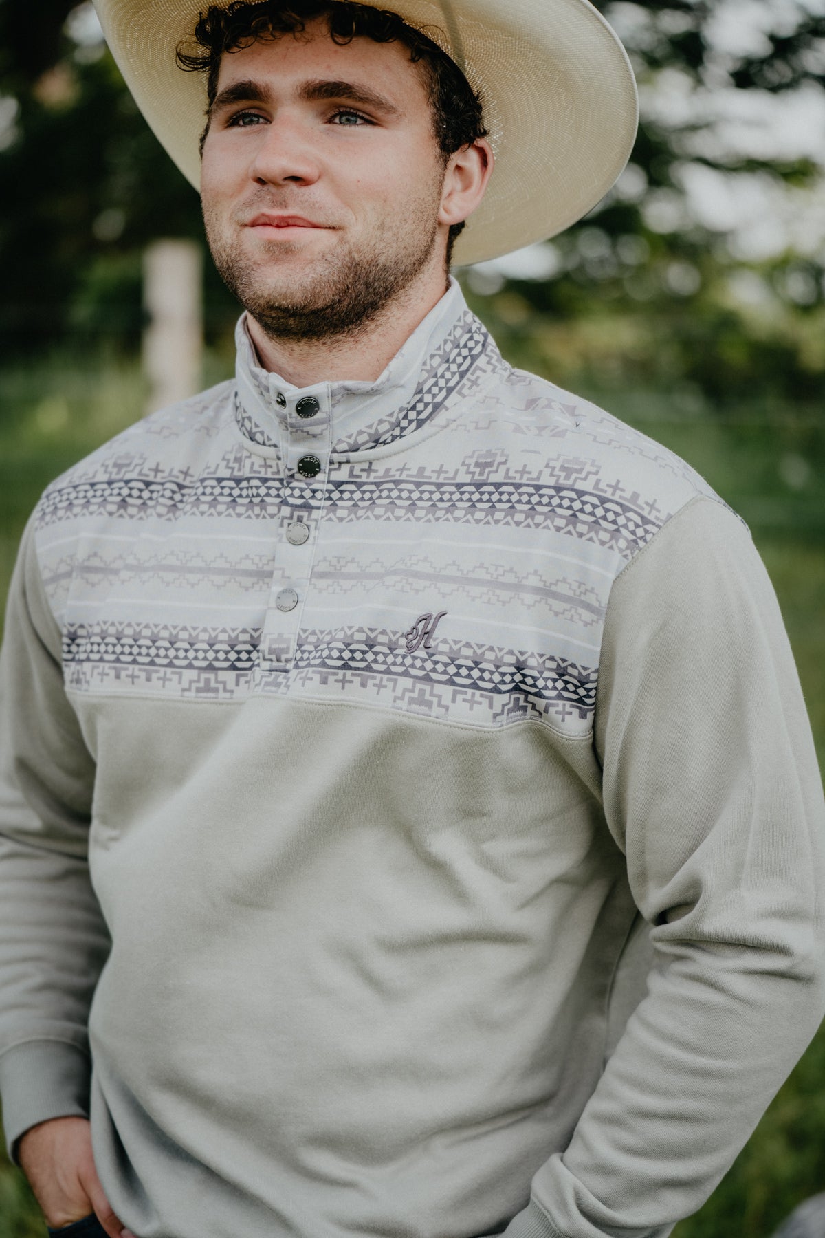 'Stevie' Men's Forest Green Pullover by Hooey (S-XXL)